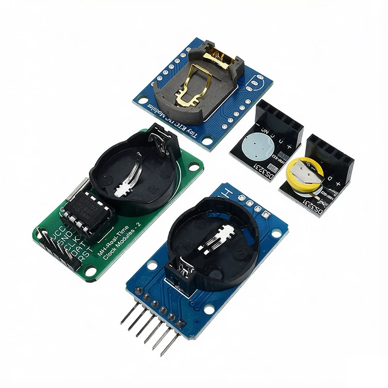 DS1302 DS3231 DS1307 RTC Real Time Clock Module CR2032 Battery Socket Precision Time Board For Arduino