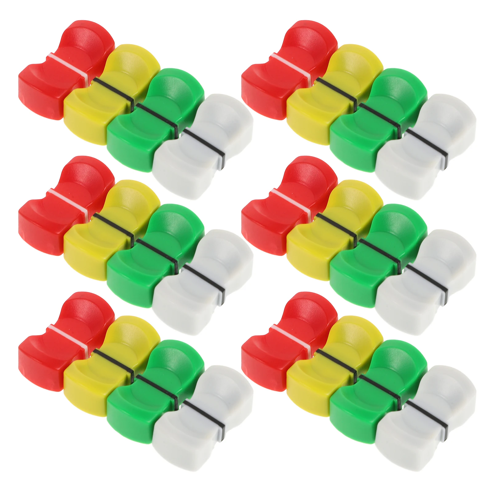 

50Pcs Mixer Fader Knobs Slider Caps Console Replacement Durable Accessories for Audio Mixers Console Mixer Slider Fader Knobs