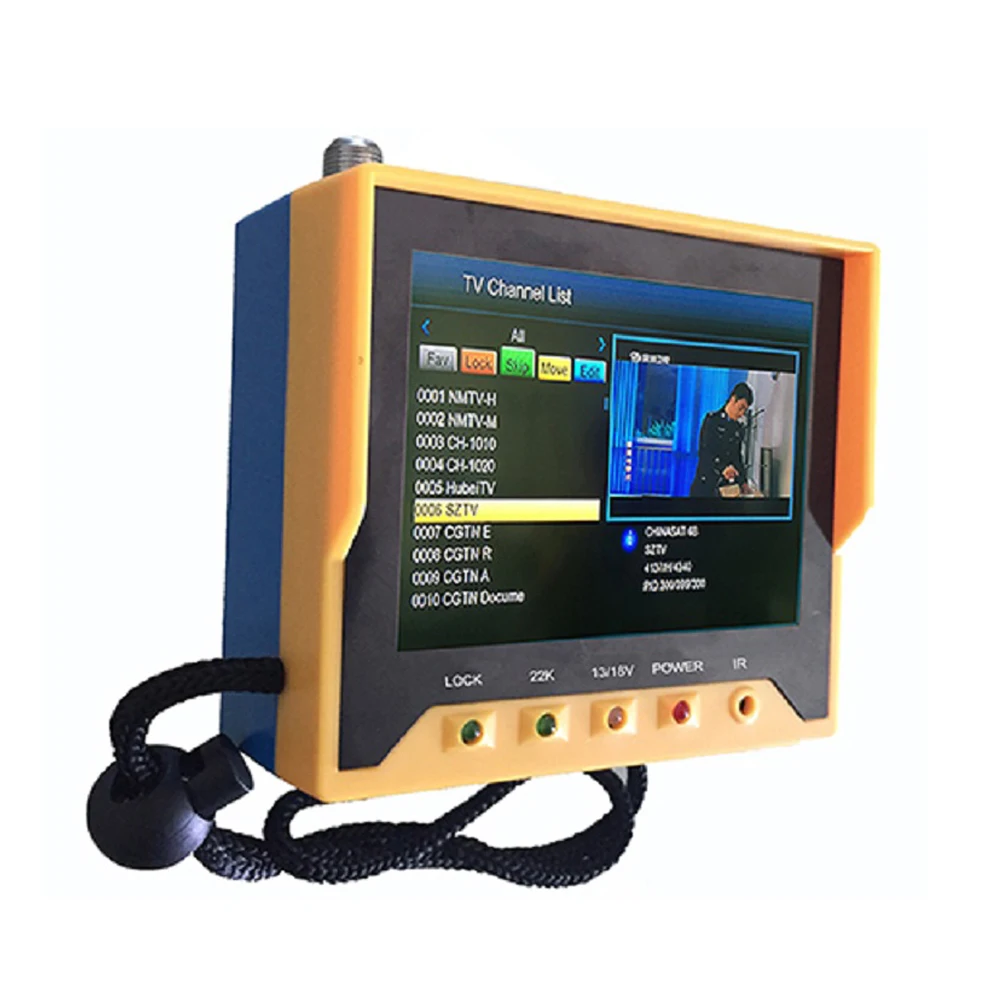 KPT-356H 3.5 inchHand held DVB-S2 Satellite Finder Meter MPEG-2 MPEG-4 Signal Finder Satellite TV Receiver better WS-6933