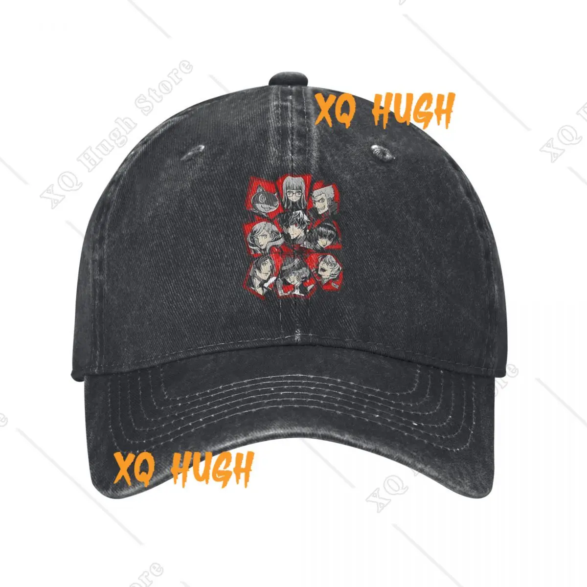 Vintage All Out Attack Persona 5 Investigation Team Baseball Caps Unisex Distressed Washed Headwear Games Anime Outdoor Gift Hat