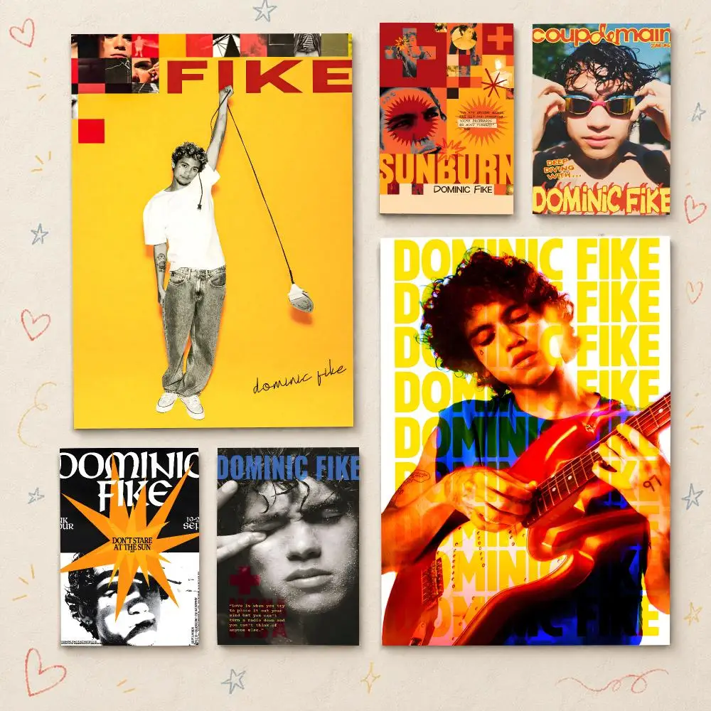 Singer D-Dominic Fike Poster HD PP Waterproof Wall Decor for Living Room Bedroom Gaming Room Cafe Unique Gift