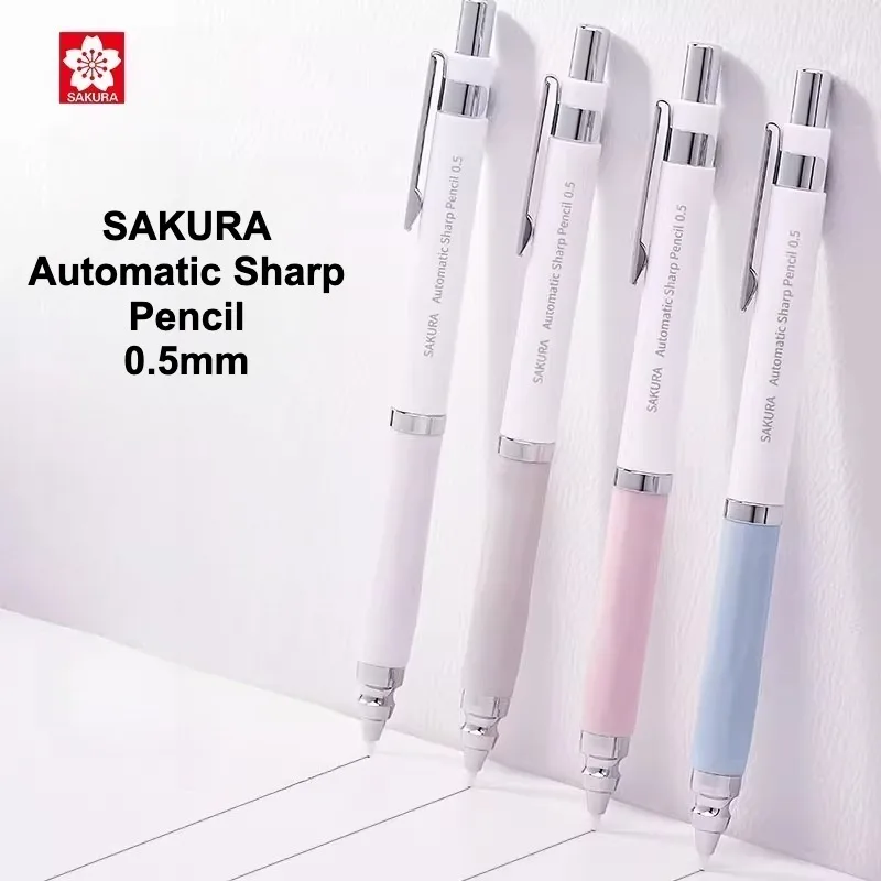 

Механический карандаш SAKURA с металлическим наконечником, удобный механический карандаш, многоцветный портативный механический карандаш, идеально подходит для студентов