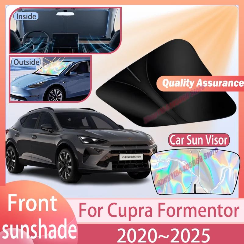 For Cupra Formentor 2020~2025 2024 2023  Windshield Sunshade Cover Anti UV Protection Accessories Car Front Windshield Sunshade