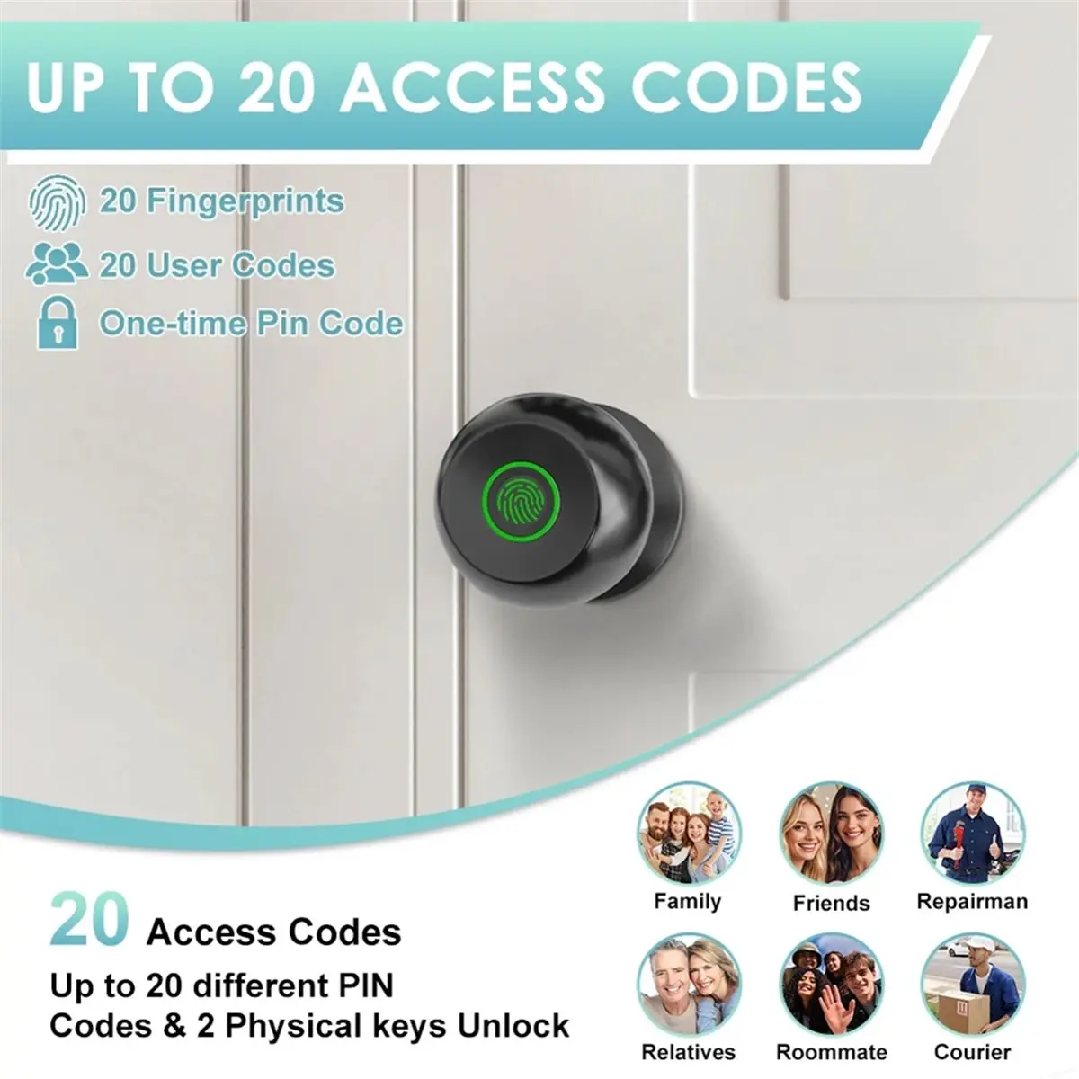 【Smart Accessories】 Tuya Smart Home Door Lock Key / Fingerprint / Smart Life APP Unlock Hotel Apartment Warehouse Smart Door Loc