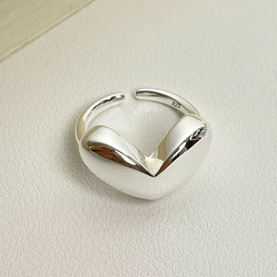 Women's 925 Sterling Silver Bow Tie Open Finger Ring, Cute Design