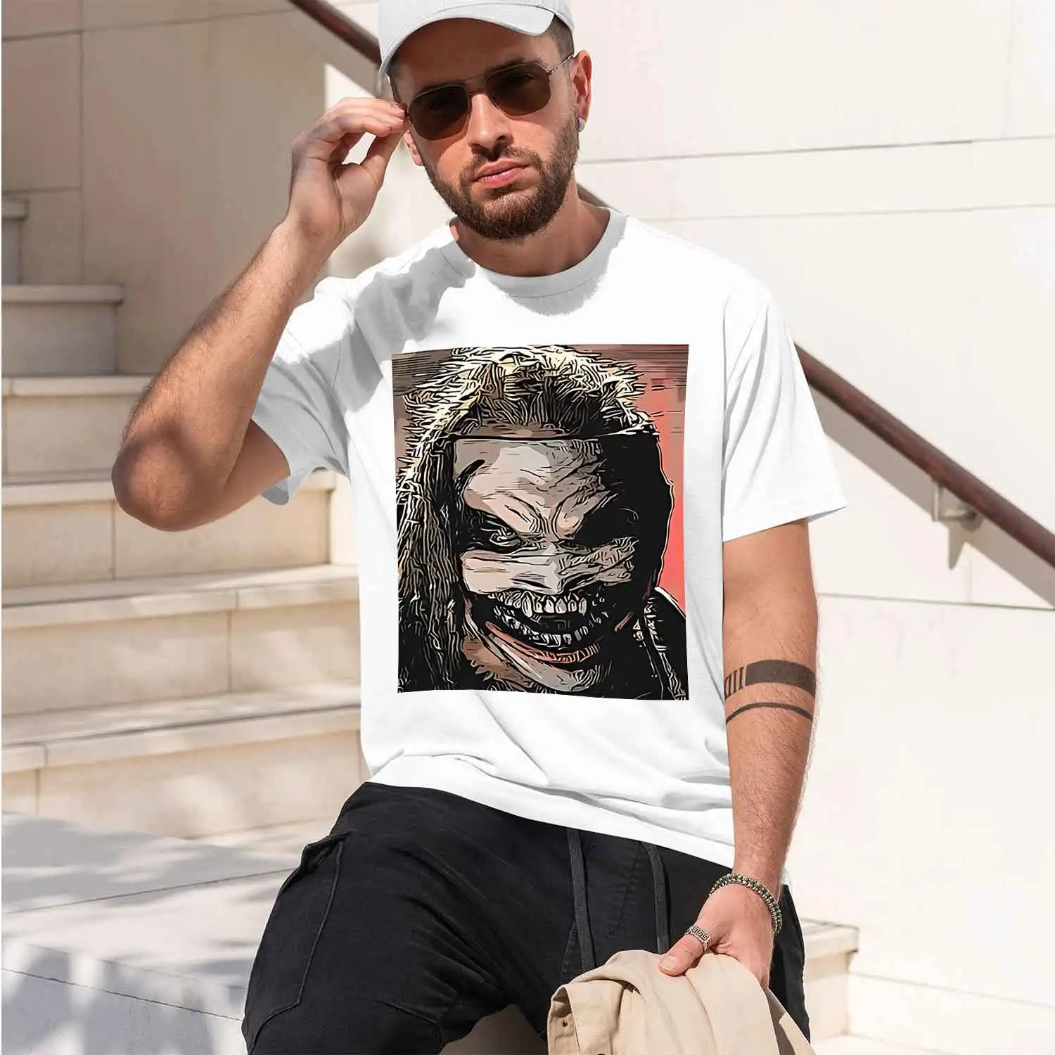 The Fiend Bray Wyatt 2026 New Model Men’s Short-sleeve crewneck T-Shirt Classic Casual Multiple Colors and Sizes for Daily Wear