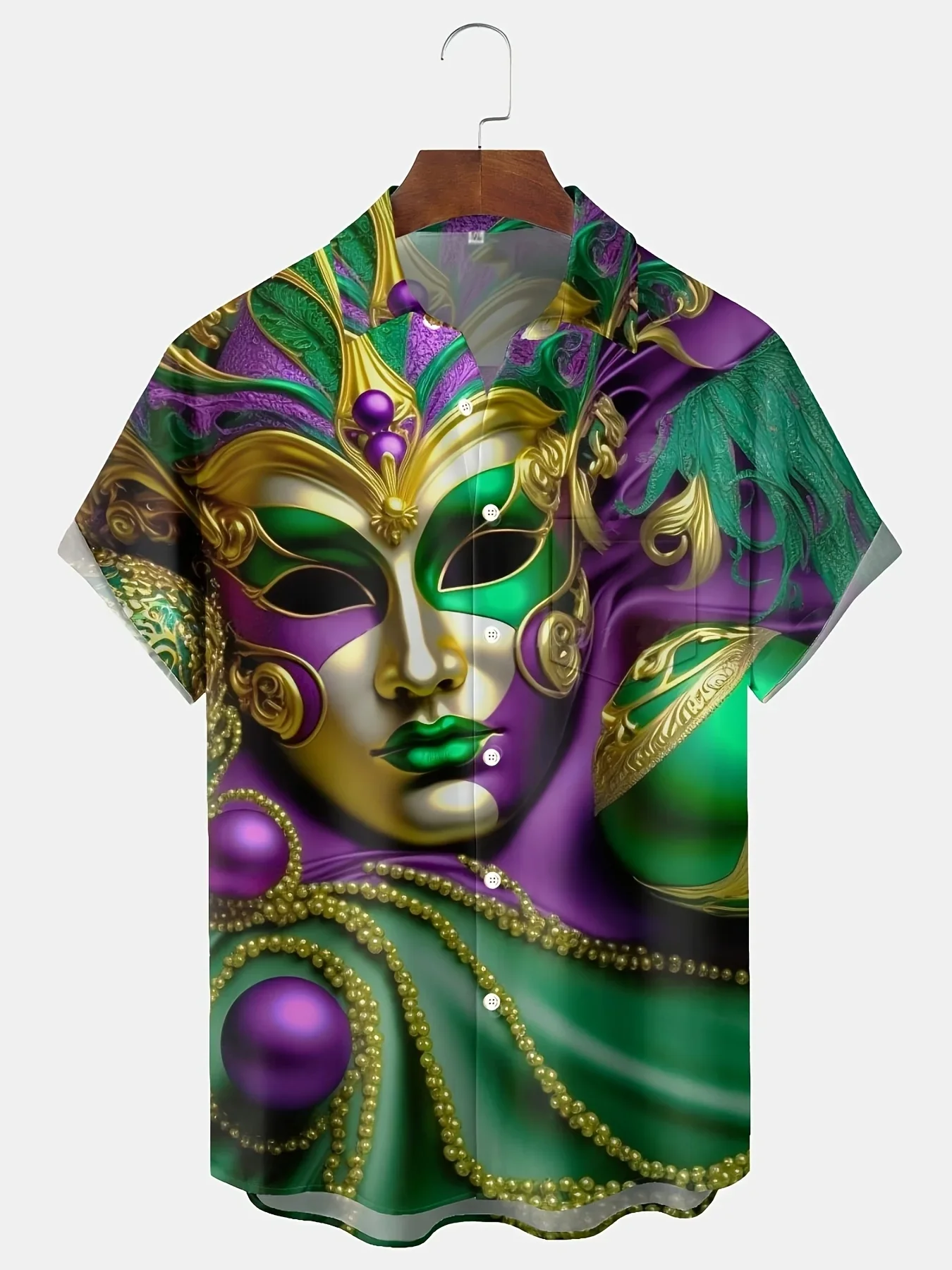 

Men's Casual Beach Shirt Hawaiian Style Fashion Print Tshirt Lapel Collar Breathable Soft Fabric Summer Tops For Men