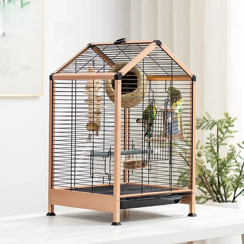 Large Luxury Villa Bird Cages Metal Canary Budgie Outdoors Bird Cages Breeding Park Jaula Para Loros Supplies WZ50BC