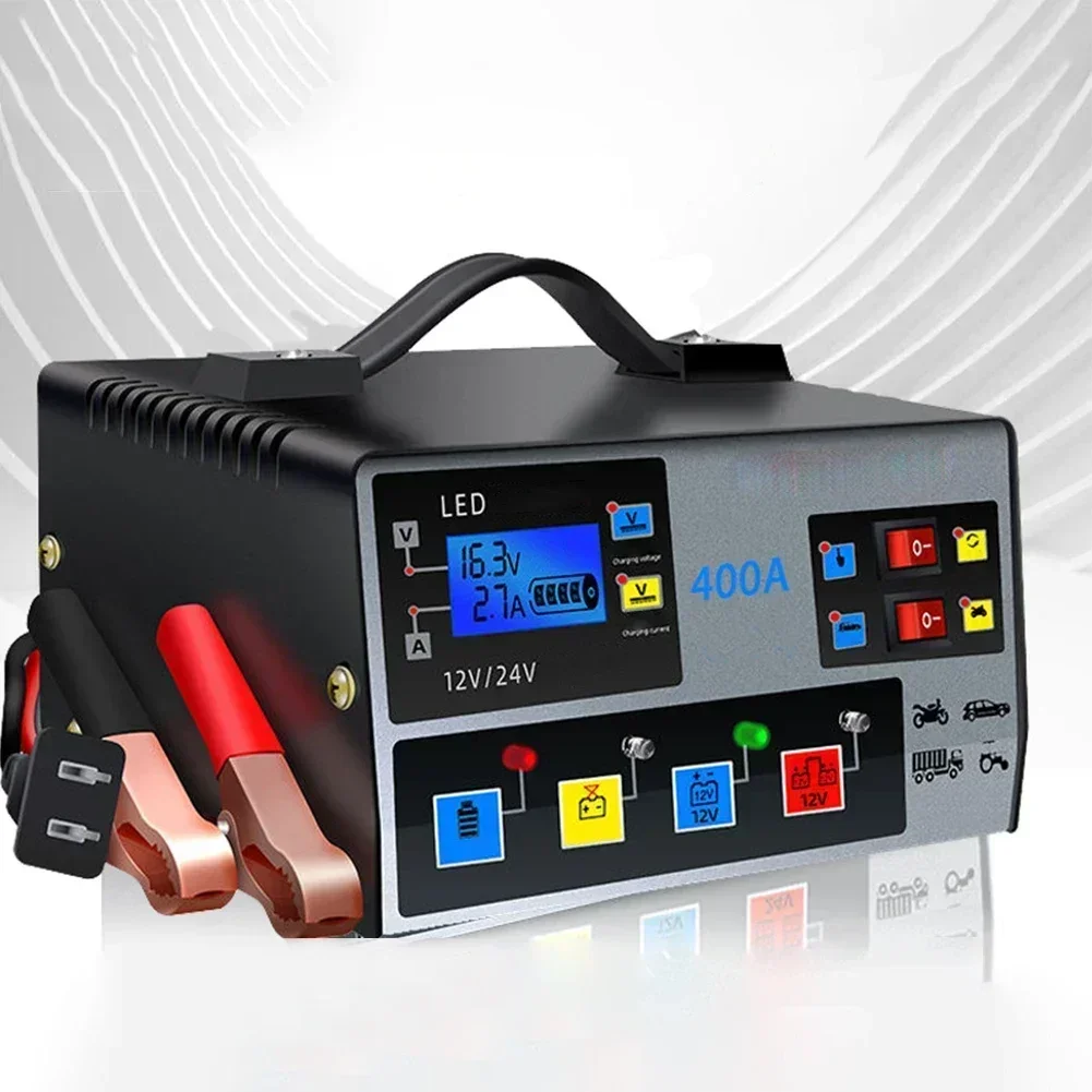 

400A 220W Battery Charger Overheating Overvoltage Reverse Connection Short Circuit Overcurrent LED Intelligent