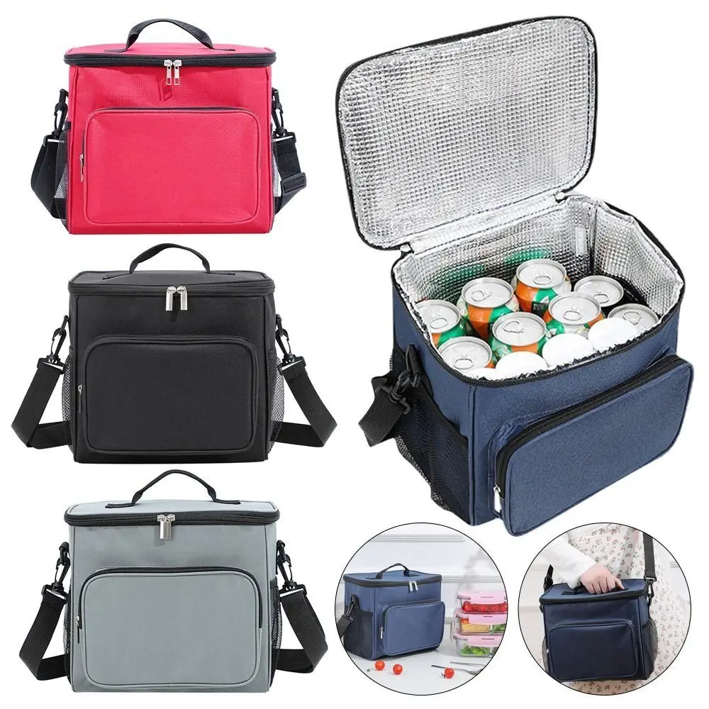 

Insulated Lunch Bag Large Thermal Cool Hot Food Storage Tote Box Adult Kids Men