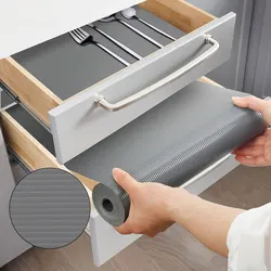 Kitchen Shelf Liner Drawer Liners Non-Adhesive Refrigerator Liners Waterproof Fridge Mats Shelves Pantry