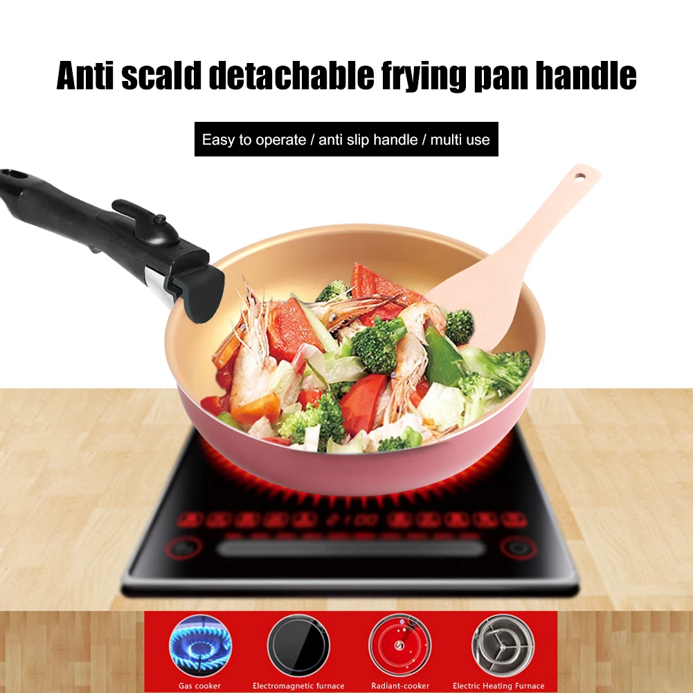 

Kitchen Cooking Anti-Scalding Clip Hand Grip Detachable Removable Pan Pot Handle Universal Ergonomic Kitchen Accessories