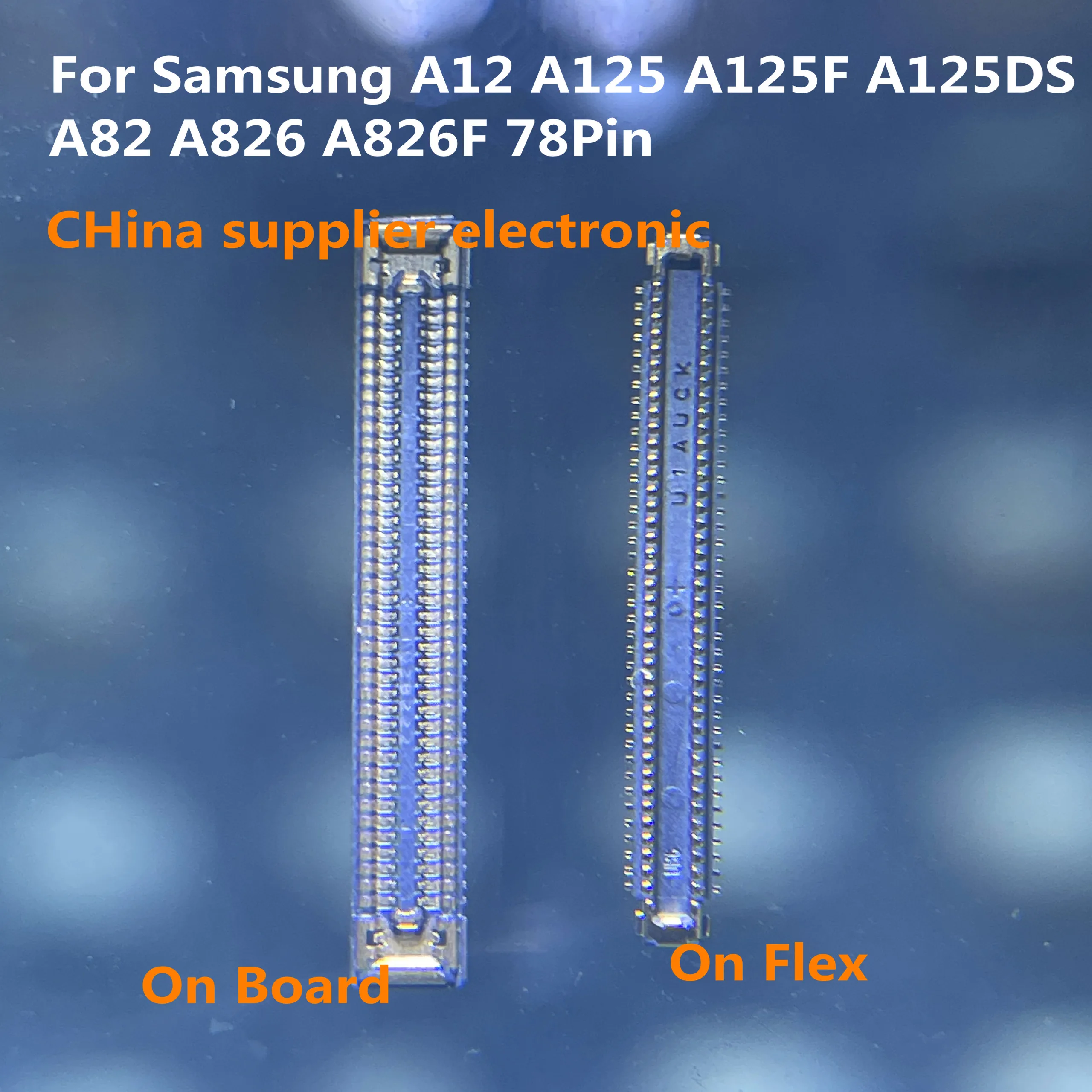 For Samsung Galaxy A12 A125 A125F A125DS A82 A826 A826F LCD Display Screen FPC Connector Port On Mainboard/ Flex Cab 78pin