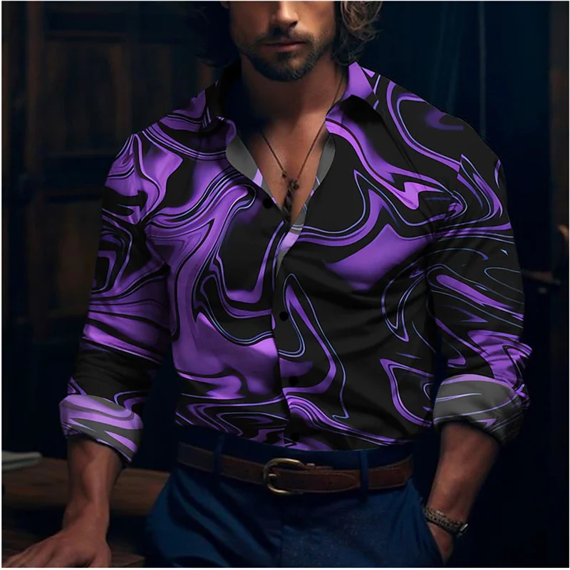 Camisa a la moda para hombre, camisa de lujo para fiesta, baile callejero al aire libre, mariposa rosa, nuevo estilo, gran oferta, suave y cómoda, talla grande, 2024