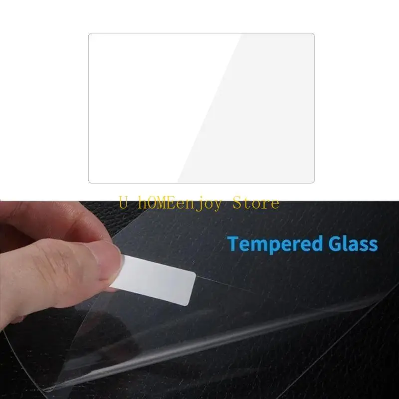 B0KF 8inch Clear Rear AC Screen Protectors AntiFingerprint Tempereds Glass With Impact Resistance Film for Model 3