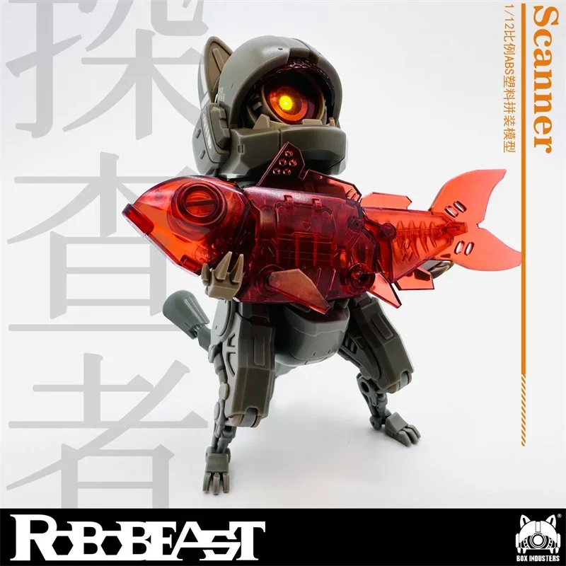 In Stock！Robobeast Model Scanner Neko Cat Robot 1/12 Assembling Mecha Model Action Figure Collectible Gift Toys