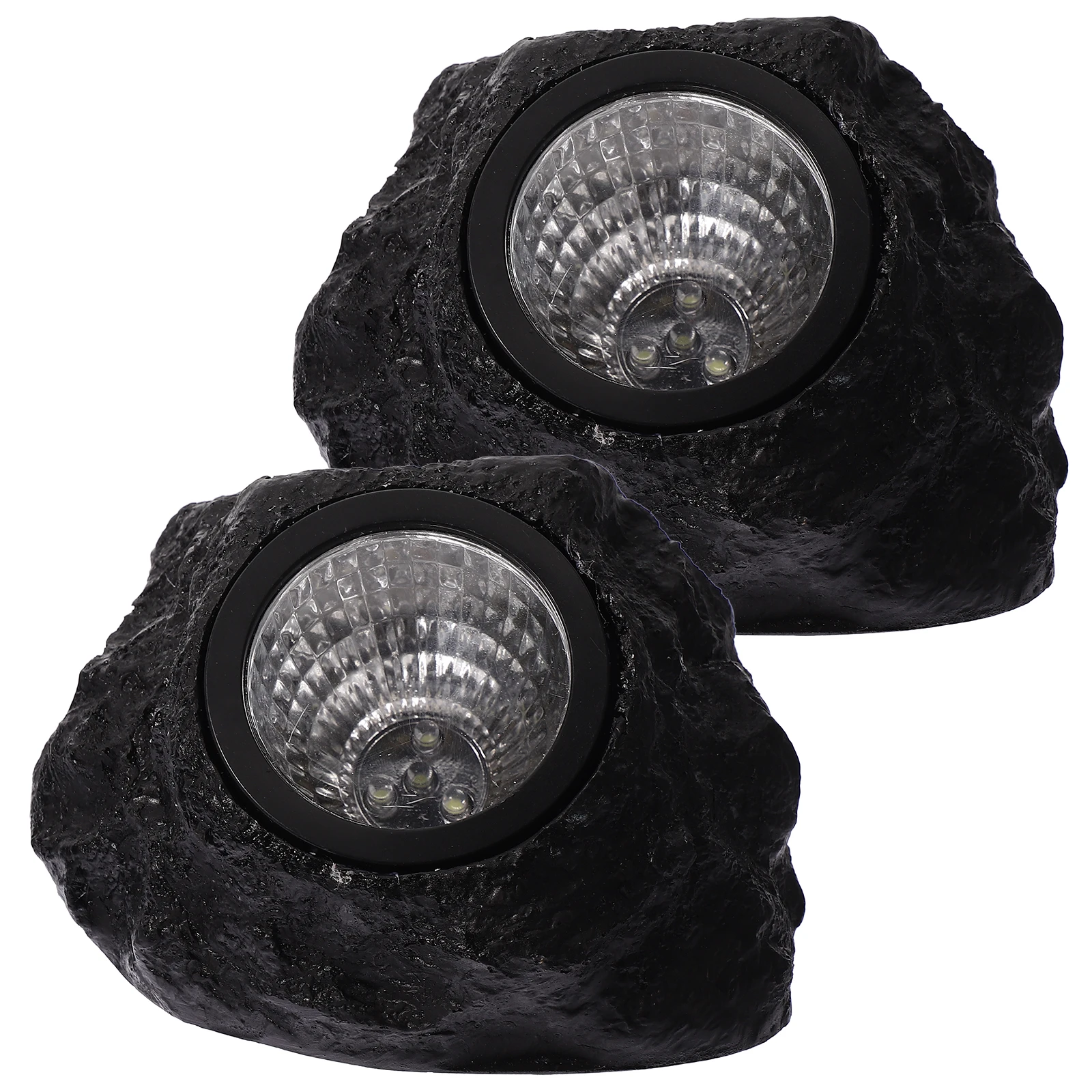 

2 pcs Solar Powered Led Waterproof Lawn Lamp Outdoor Spotlight Saving Garden Light Durable Plastic