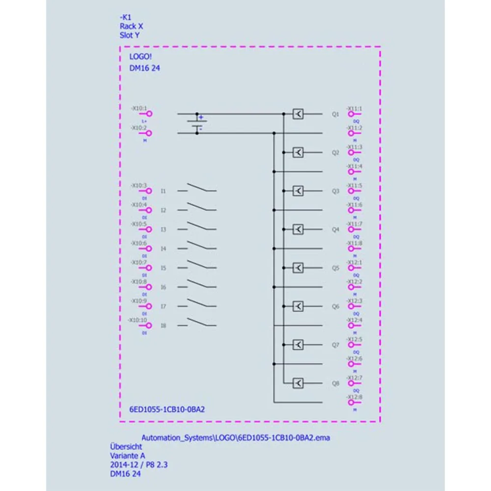 Hochdichtes SPS-Erweiterungsmodul 6ED1055-1CB10-0BA2 DC 8DI/8DO Digitale I/O-Einheit für die Erweiterung industrieller Steuergeräte