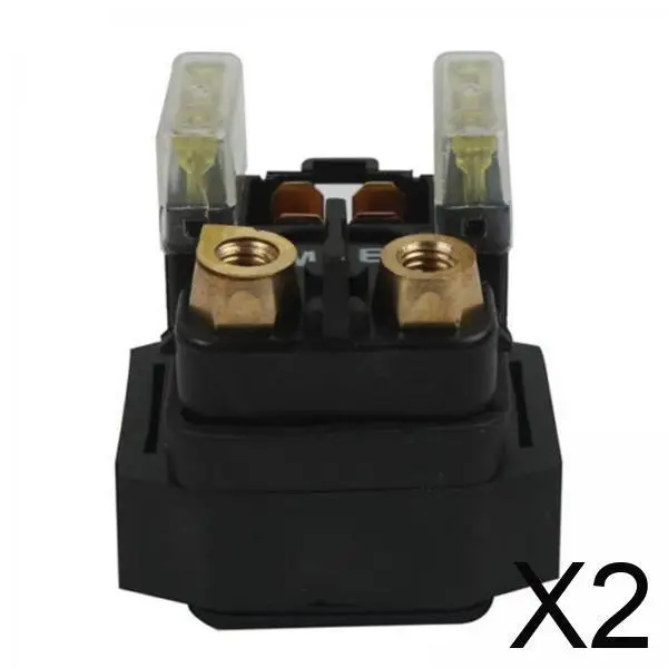 

Durable Motorcycle Starter Solenoid Relay Copper Black Spare Part Easy Installation for Motorbike Engine Maintenance