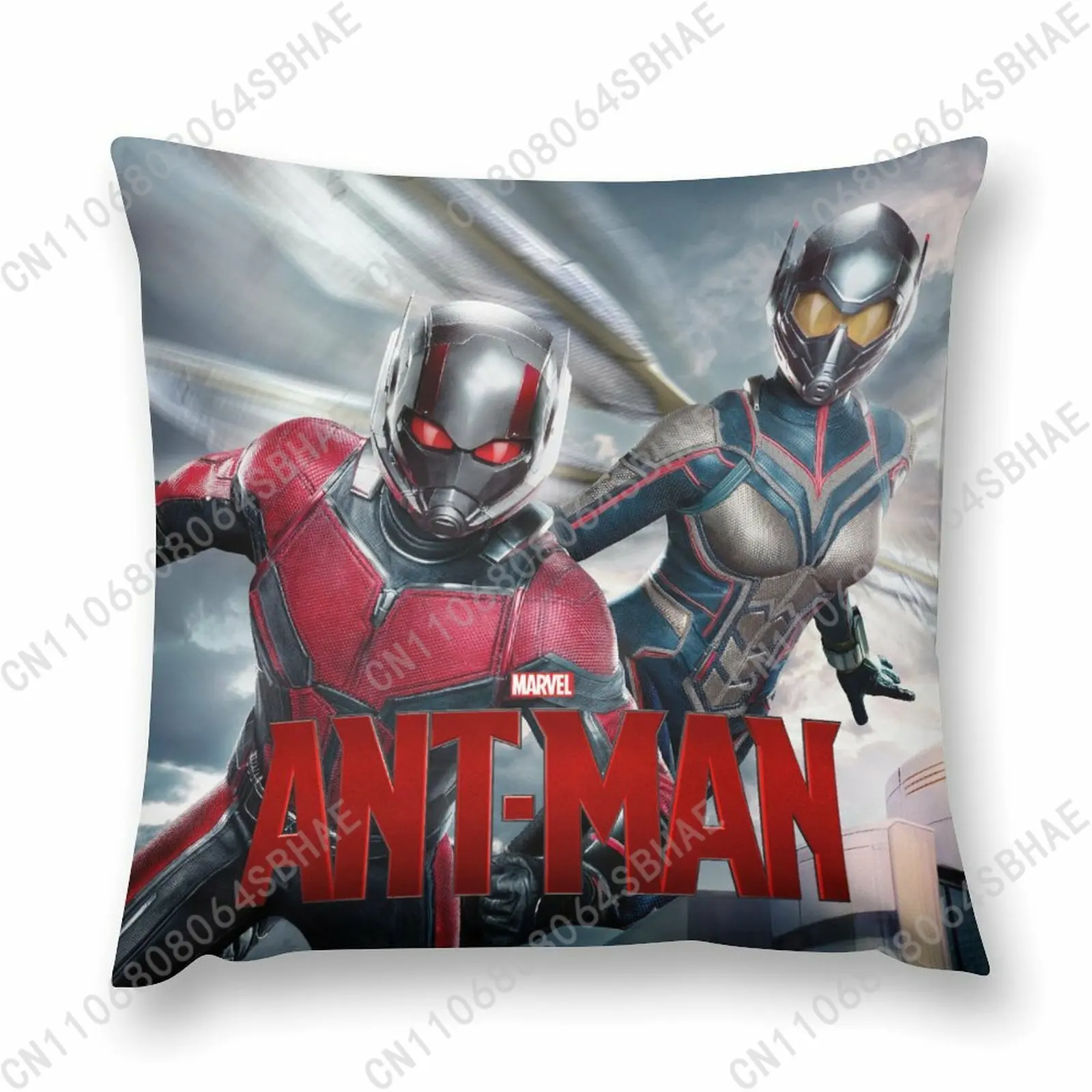 

Marvel Ant Man Custom Pattern Short Plush Pillow Cover Soft Short Fur Cushion Living Room Personalized Decor Cosplay