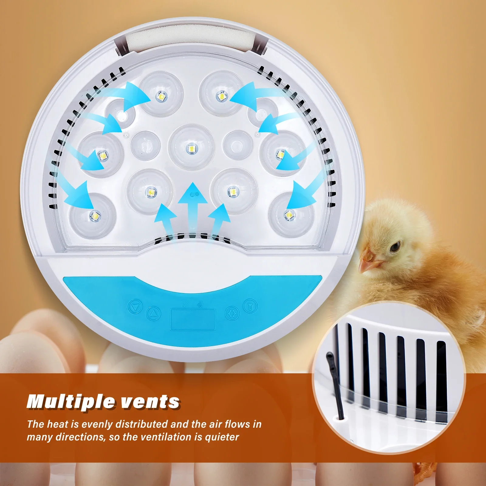 9 Mini Eggs Incubator Brooder Bird Quail Chick Hatchery Incubator Poultry Hatcher LED Temp Control Home Farm Incubation Tools