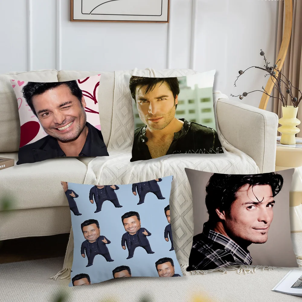 Singer meme art C-Chayanne Bailemos Otra Vez Comfortable soft Pillow Case for Sofa Living Room Home Decor Protective Covers