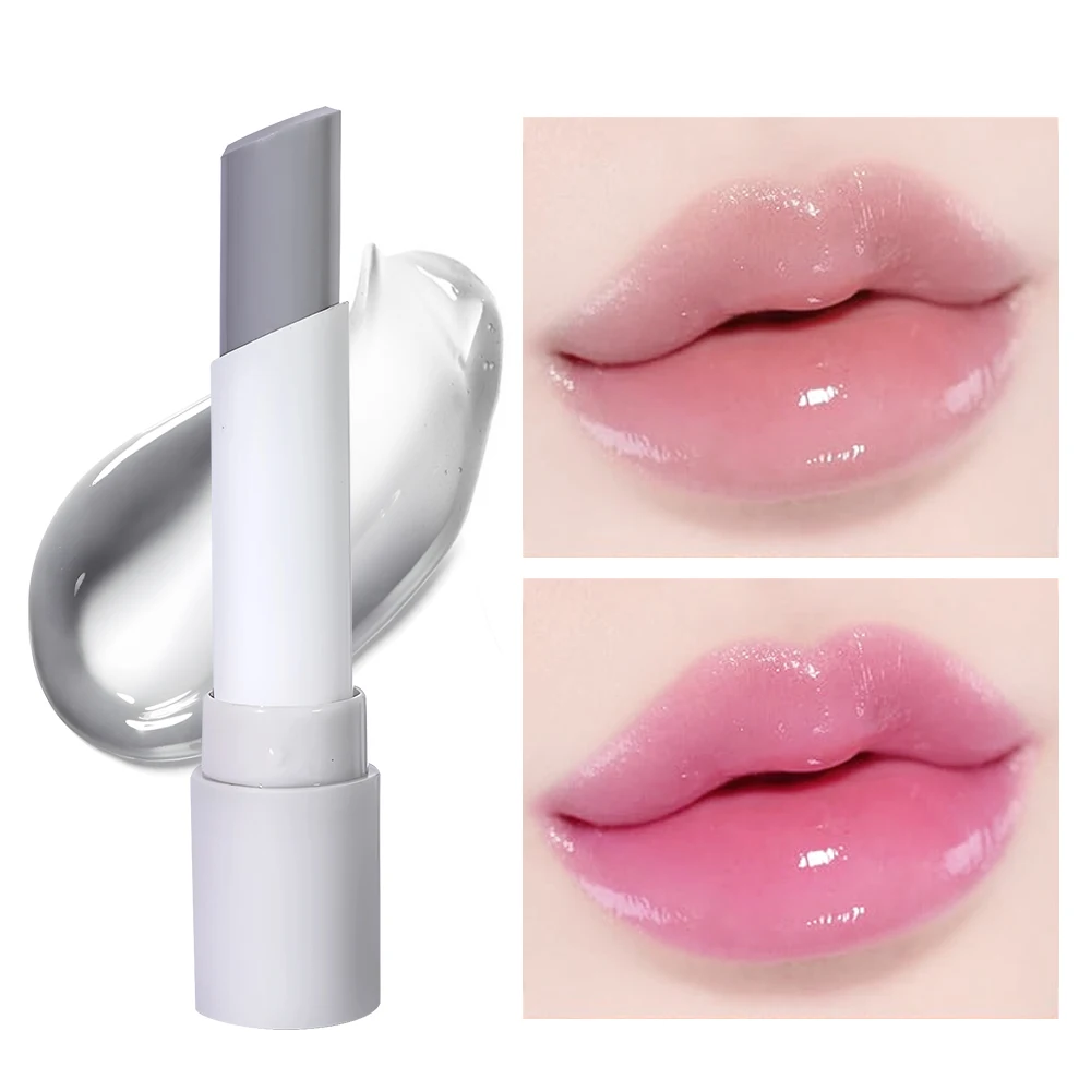 SAM SUGAR 2 colors moisturizing warm change lip plumping balm peach lip care anti-dry cracking anti-peeling velvet lipstick