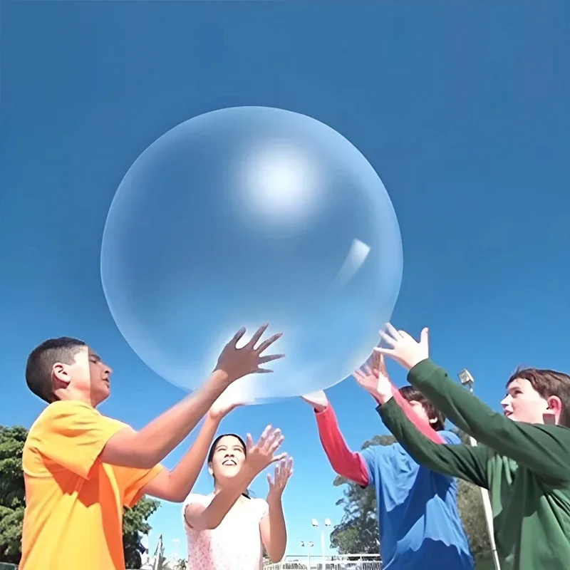 Pelota inflable de burbujas rellena de agua para niños, juguete de 50CM, juegos de fiesta, globos de agua reutilizables divertidos