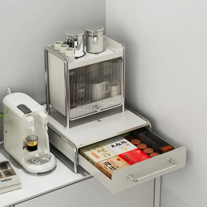 

Capsule Coffee Display Rack Storage Shelves Barista Ins Wind Table Top Tea Bag Box Coffee Machine Drawer Organizer