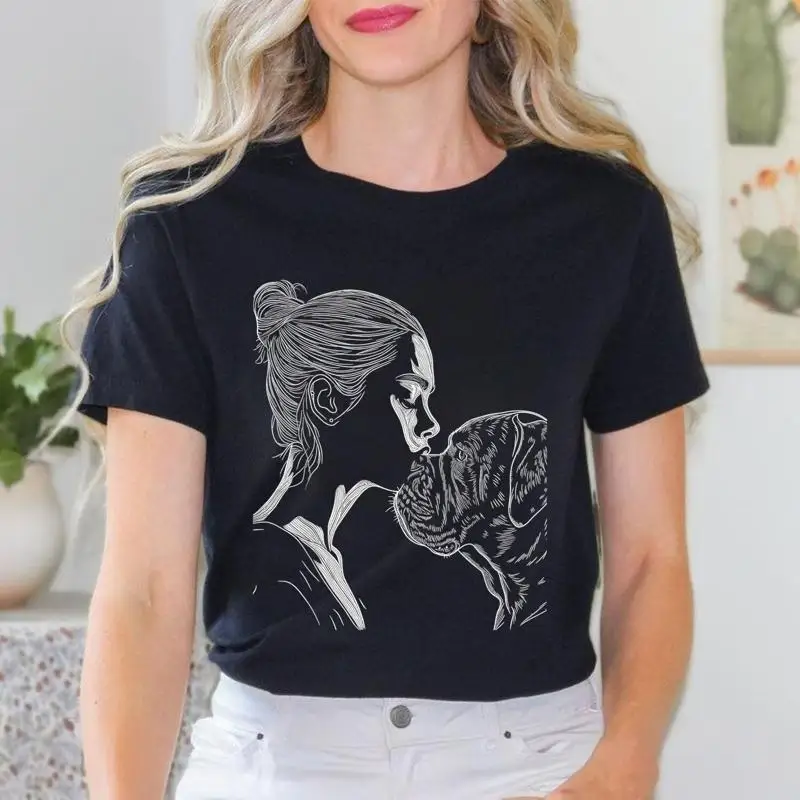 Camiseta del Día de la Madre para mamá de perro Cane Corso Italiano
