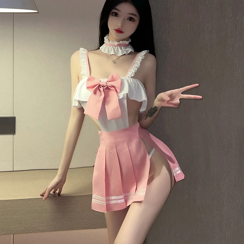 Erotic Lingerie Kawaii Suit Women Anime Japanese Apron Maid Outfit Cute Cosplay Costume Servant Hot Uniform Cosplay Lingerie