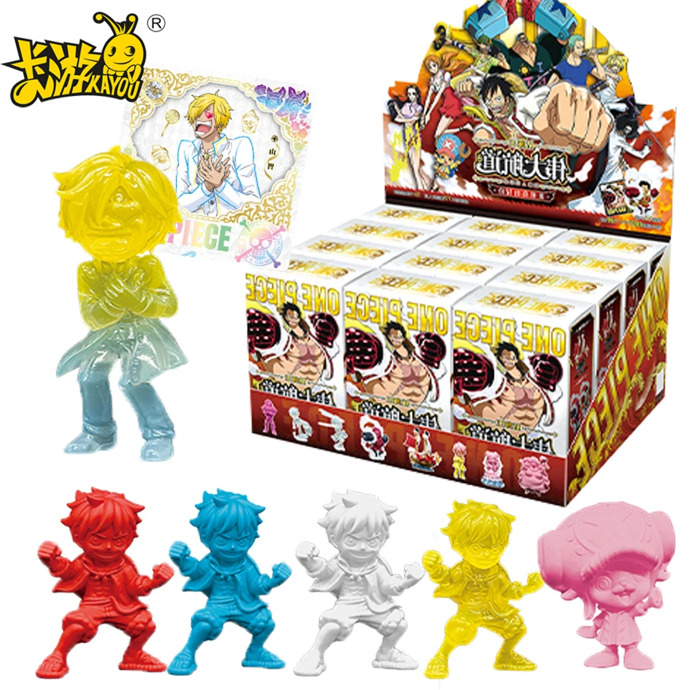 

KAYOU Genuine One Piece Blind Box Unique Anime Peripheral Eraser Dolls Mini Stationery Toys Practical for School Use Lovely Gift