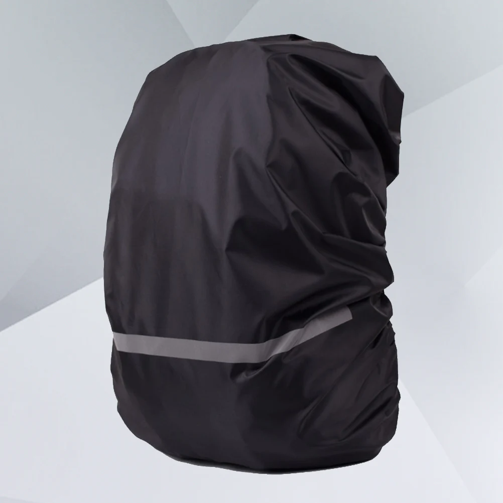 

Waterproof Dustproof Backpack Cover Rain Protection Elastic Foldable For Hiking Camping Travel Outdoor Size L Black