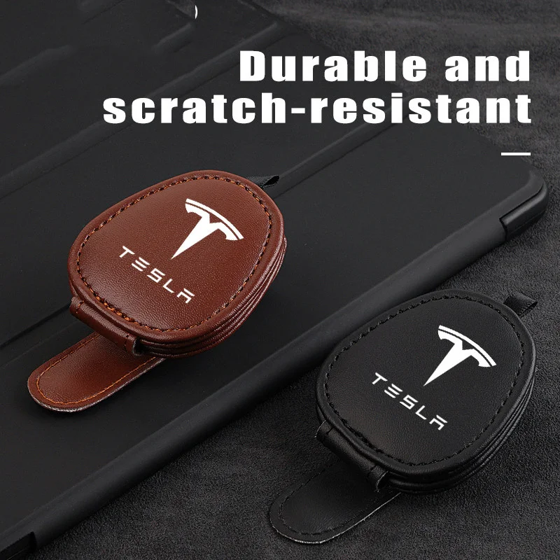 Car Interior Glasses Clip Sunshade Storage Brace Auto Accessories For Tesla Model 3 Model S X Model Y Roadster SpaceX Accessorie