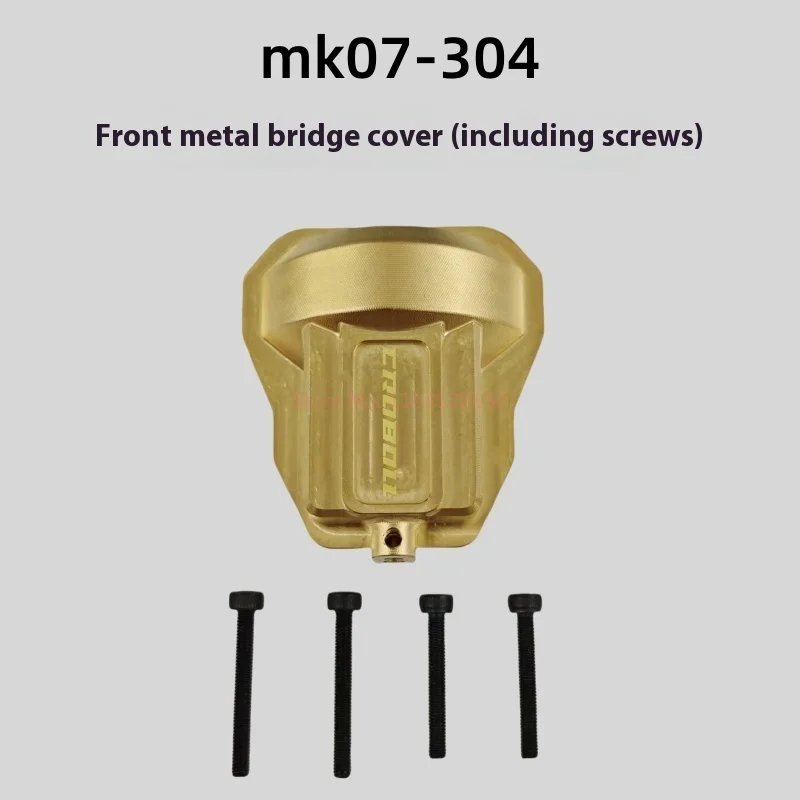 Upgraded Brass Weighted MK07 Chassis Armor Front and Rear Steering Cup Bridge Cover Universal Light Control Board Toy Parts