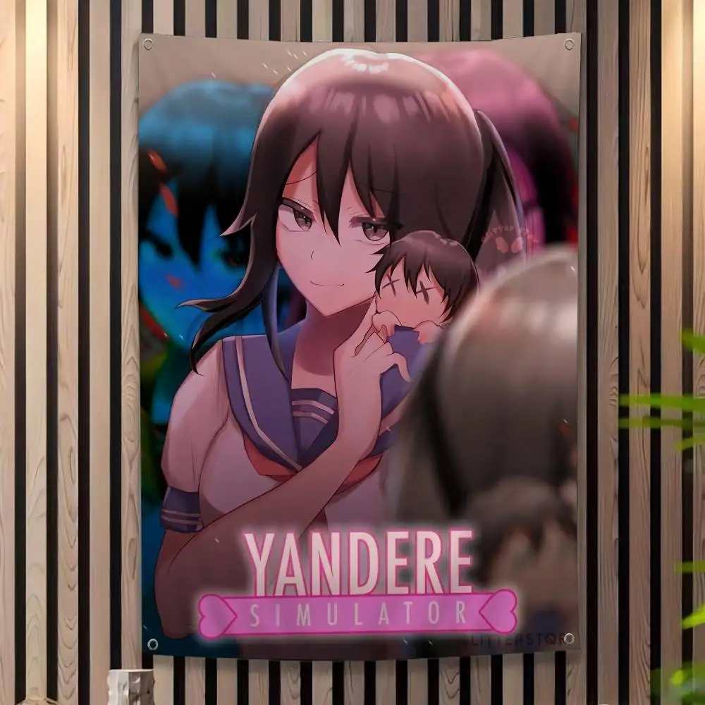 Game Yandere Simulator Printed Large Flag Art Science Fiction Room Home Decor Decor Banner