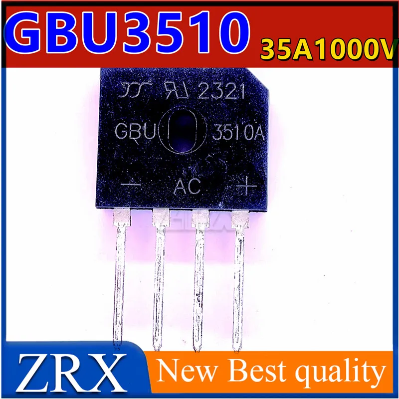5Pcs/Lot New GBU3510 35A 1000V Rectifier Bridge/Rectifier Flat Rectifier Bridge