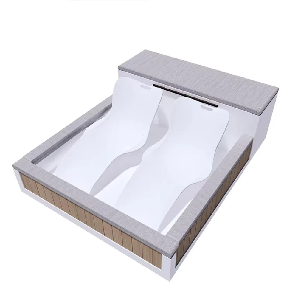 New Design Custom Luxury Hot Water Tub Spa Pool Cold Plunge Outdoor Mosaic Tiles Inground Sun Lege Spa Pool