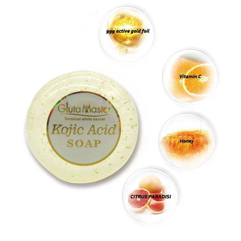 Gluta Master Kojic Acid Anti-Aging Soap Anti-wrinkle Whitening Removal Dark Spots Restore Skin Luminous and Elasticity