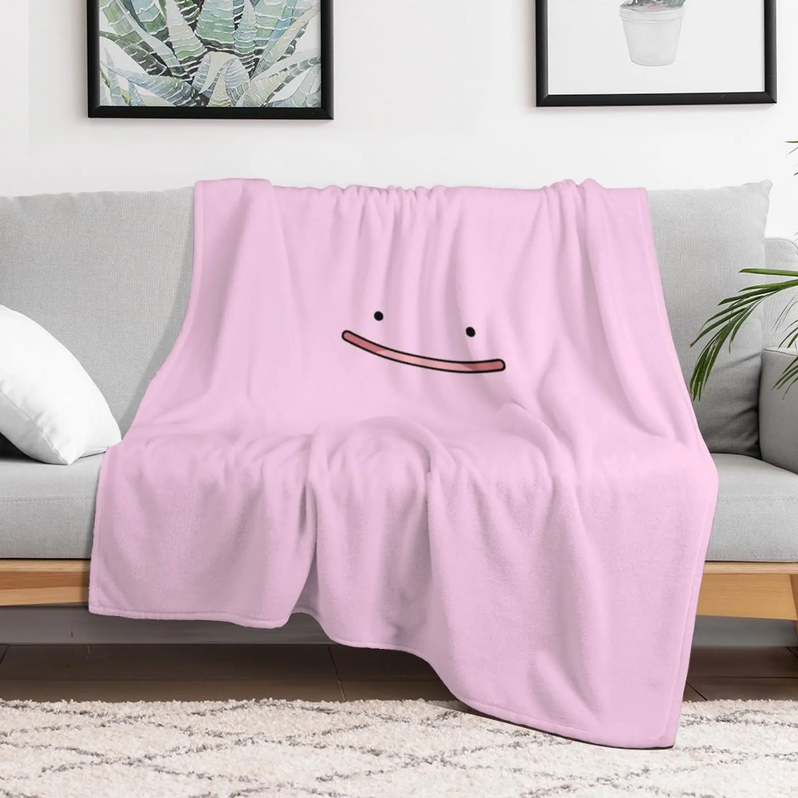 Ditto Face (Ditto-fy Anything!!) Throw Blanket Stuffeds Polar Blankets