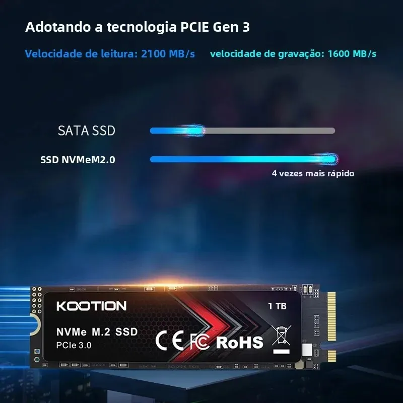 KOOTION X15Lite PCIe M2 SSD NVME M.2 ไดรฟ์ SSD 1TB 512GB 256GB Solid State Drive Hard Disk ภายใน SSD สําหรับแล็ปท็อปเดสก์ท็อป