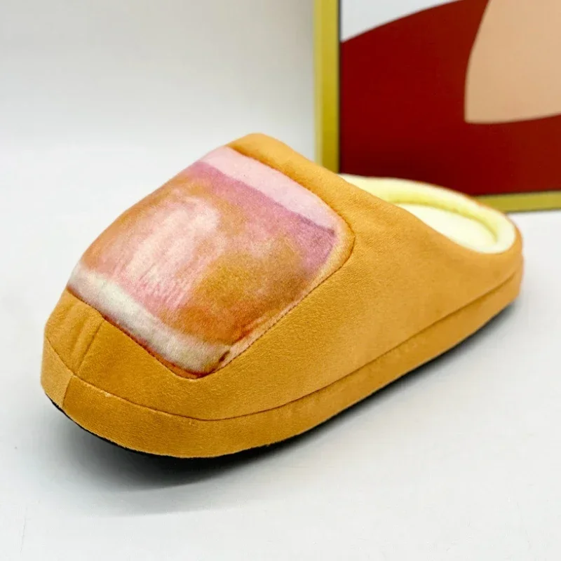 

2025 New Funny Toe Plush Slippers Men Women Home Floor Shoes Soft Sole Cute Nail Print One Size Indoor House Slides For Couples