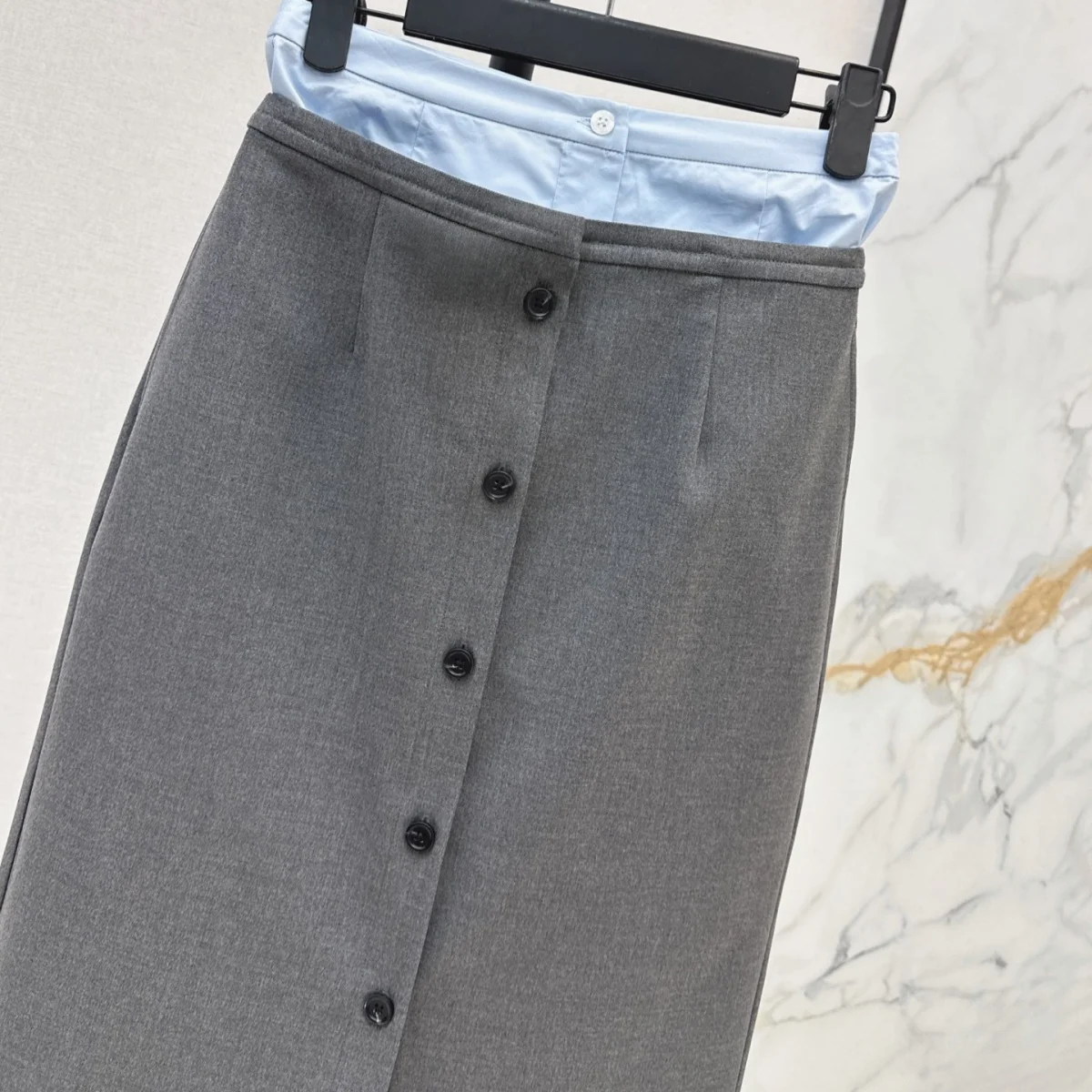 2026 high-quality women's intellectual style shirt half skirt set261013124