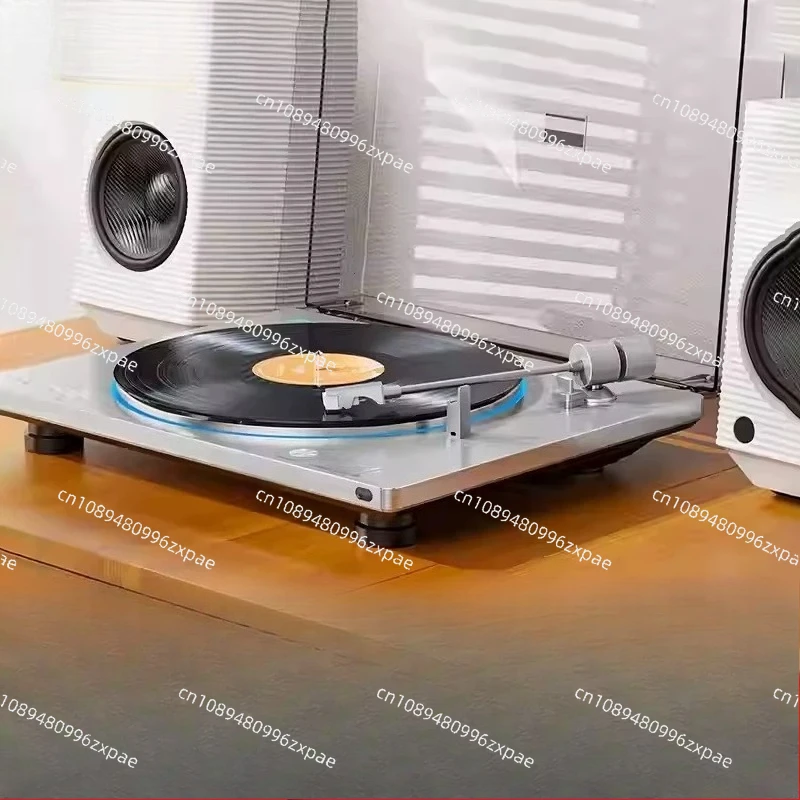 Bluetooth Turntable Vintage Vinyl Record Player HiFi Stereo System Fully Automatic Belt Drive