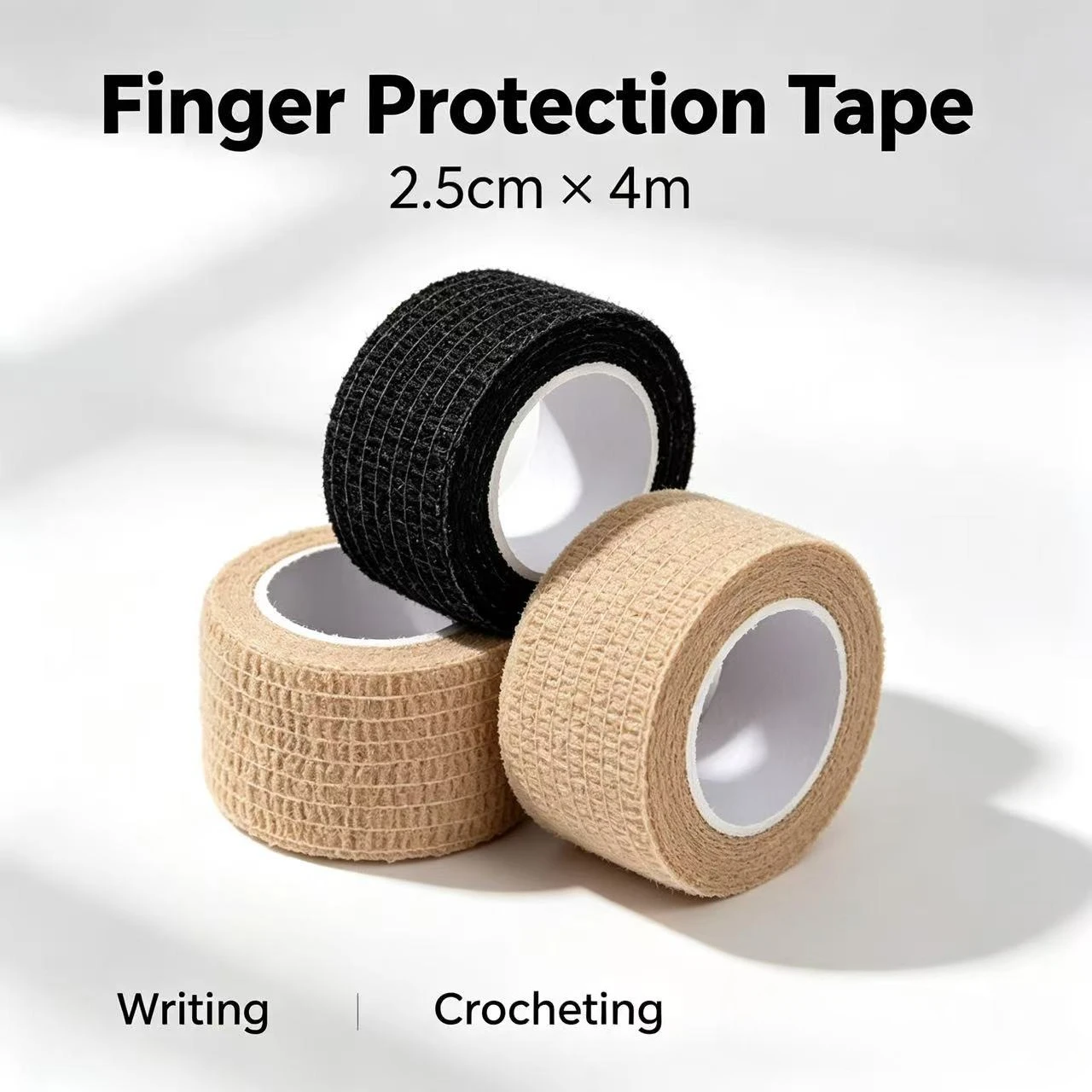 Self Adhesive Finger Protective Bandage, Multi-Purpose Finger Tape for Nail Biting Prevention, Nail Art, Guitar Playing, Crochet