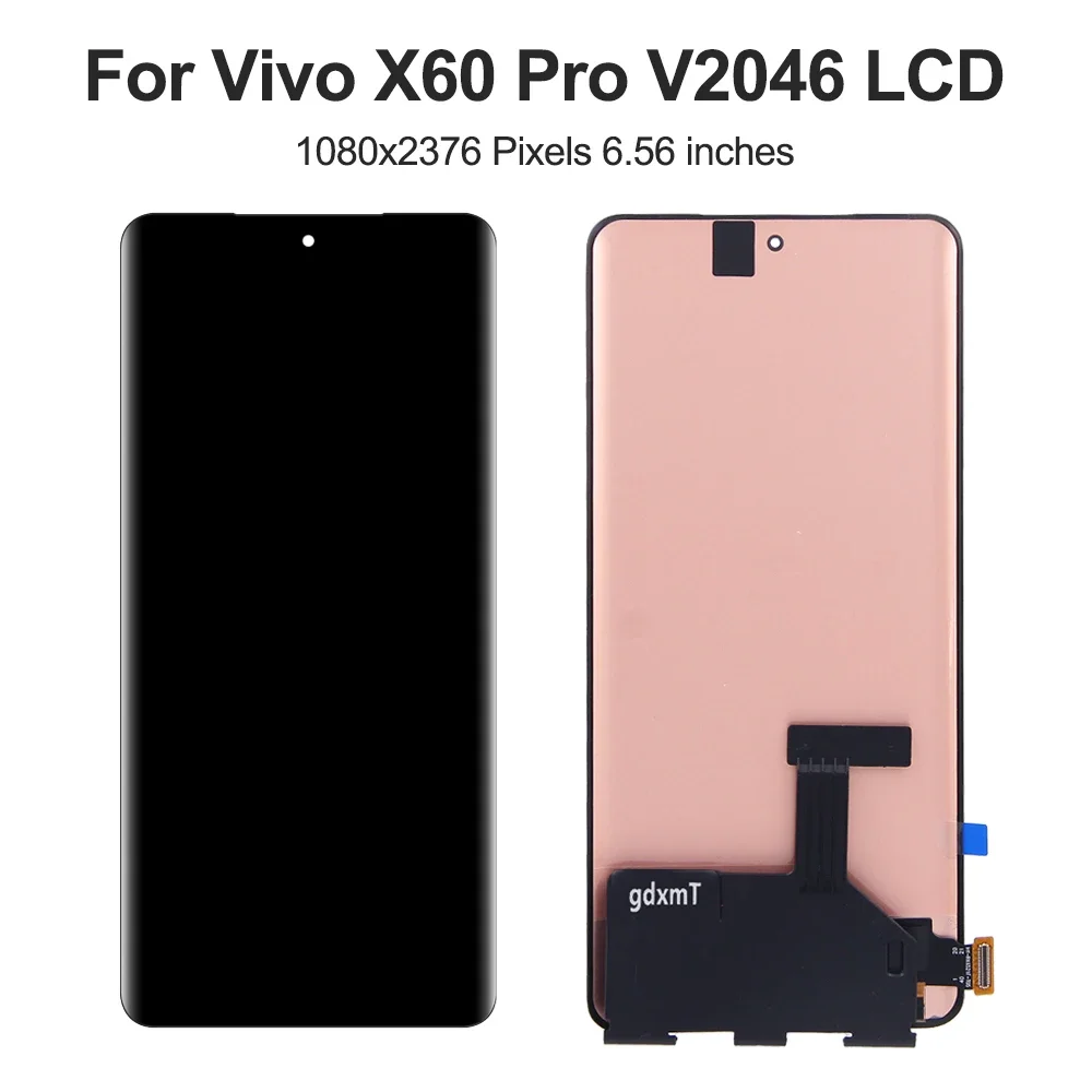 For VIVO X60 Pro 6.56''For vivo X60Pro V2046 LCD Display Touch Screen Digitizer Assembly Replacement