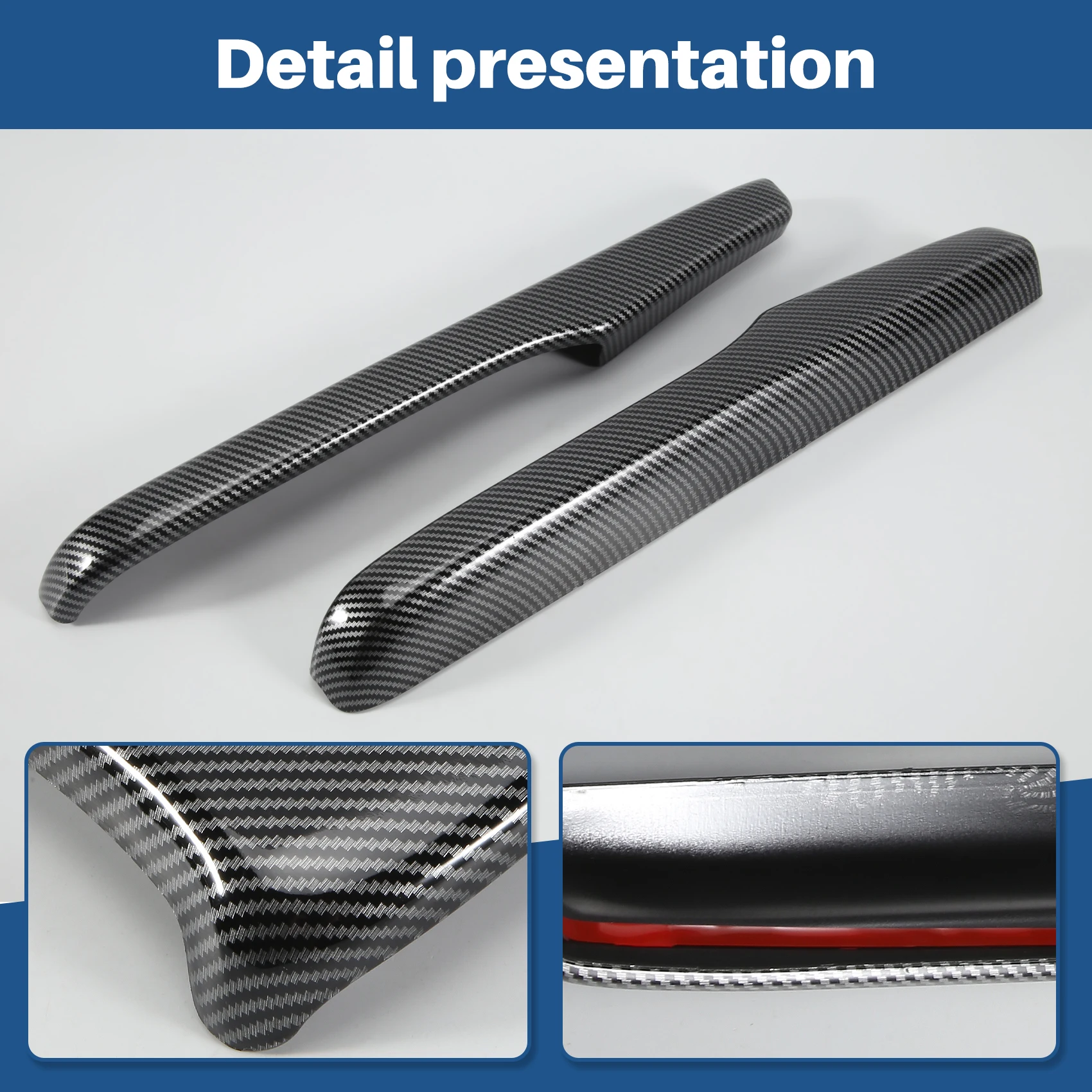 ASMA-Armrest Box Protective Covers Carbon Fiber Car Central Armrest Decorative Modification For Honda Civic 10Th 2016 2017 2018