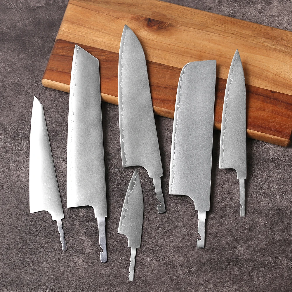 DASHWAY Japanese Hand Forged Chef Knives Full Tang Blank Blade 3 Layer Composite Steel Kitchen Knife DIY Making Handmade Knife view 2