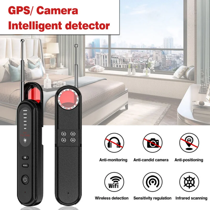 Camera detector Infrared wireless signal scanner anti-positioning professional GPS search detection and siren safety equipment