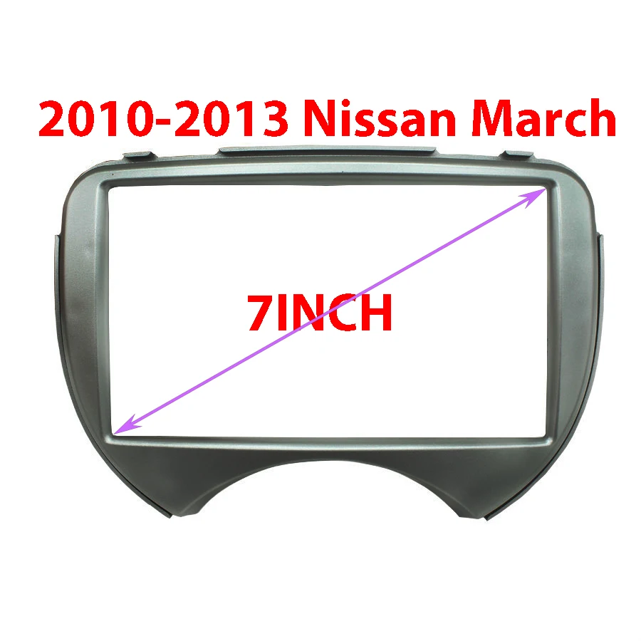 7 Inch Car Radio Fascia For NISSAN Micra March 2010-2013 RENAULT Pulse 2011+ Auto Stereo Dash CD Trim Installation Frame Kit